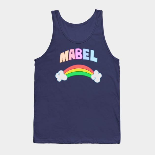 Mabel Rainbow - Mabel's Sweater Collection Tank Top by Ed's Craftworks